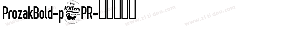 ProzakBold-p6PR字体转换
