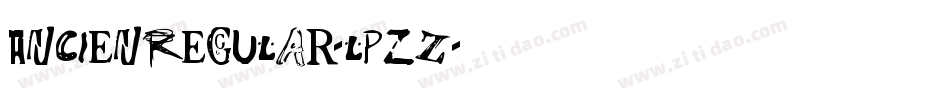 AncienRegular-lPzZ字体转换