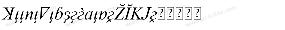 KeeleDecorated-21GW字体转换