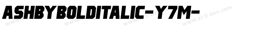 AshbyBoldItalic-y7M字体转换