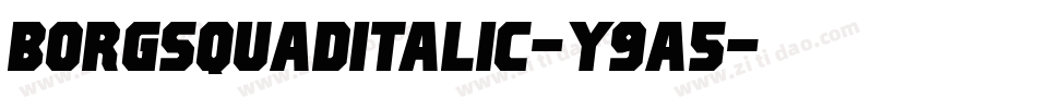 BorgsquadItalic-y9a5字体转换