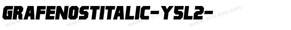 GrafenoStItalic-y5l2字体转换