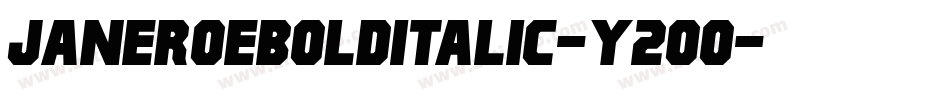 JaneRoeBoldItalic-Y2Oo字体转换