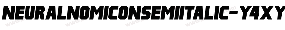 NeuralnomiconSemiItalic-Y4xy字体转换