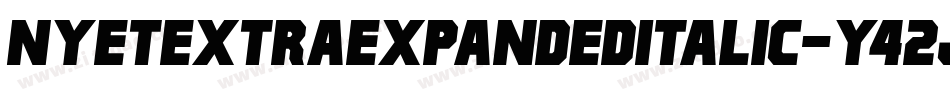 NyetExtraExpandedItalic-Y42j字体转换