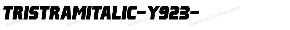 TristramItalic-y923字体转换