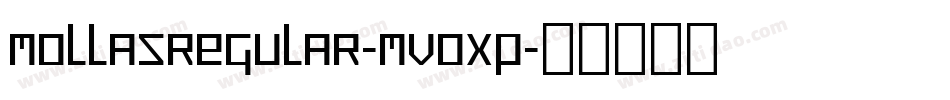 MollasRegular-MVOXp字体转换