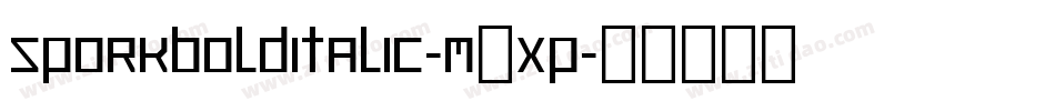 Sporkbolditalic-M8Xp字体转换