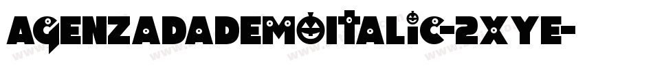 AgenzadaDemoItalic-2xYe字体转换