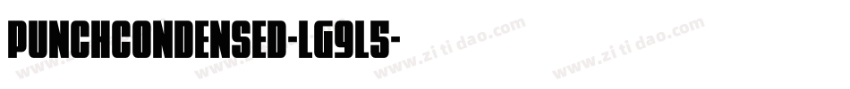 PunchCondensed-lg9L5字体转换