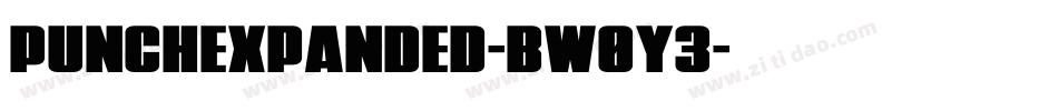 PunchExpanded-BW0Y3字体转换