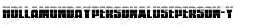 HollamondaypersonalusePerson-yw1Oe字体转换