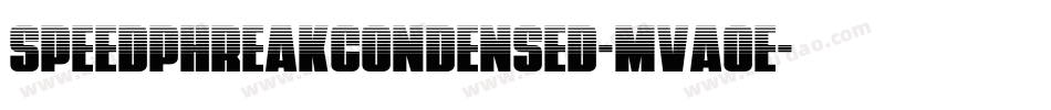 SpeedPhreakCondensed-MVAOe字体转换