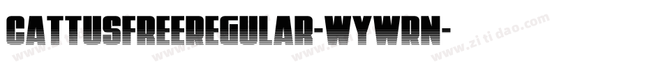CattusfreeRegular-WyWRn字体转换