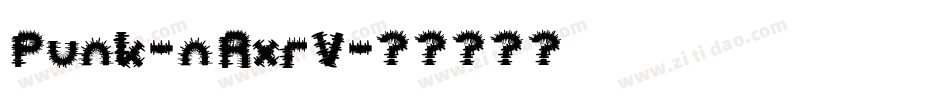 Punk-nRxrV字体转换