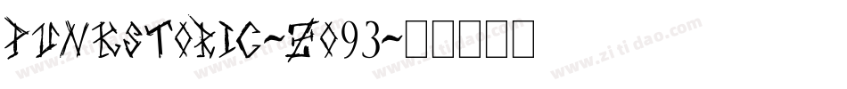 Punkstoric-ZO93字体转换