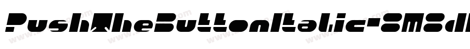 PushTheButtonItalic-8M8dD字体转换