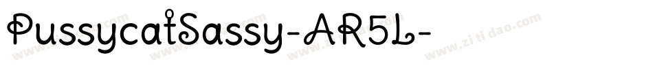 PussycatSassy-AR5L字体转换
