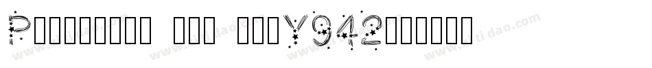 Pwchristmasstars-Y942字体转换