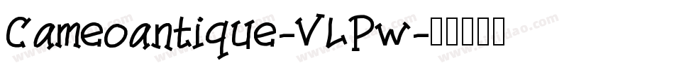 Cameoantique-VLPw字体转换