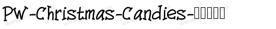 PW-Christmas-Candies字体转换