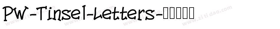 PW-Tinsel-Letters字体转换