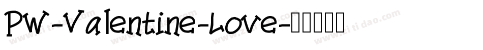 PW-Valentine-Love字体转换
