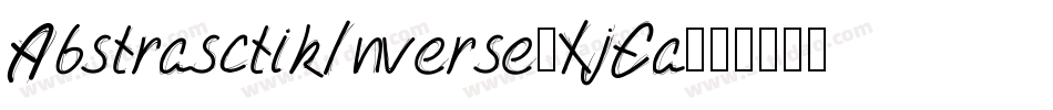 AbstrasctikInverse-XjEa字体转换