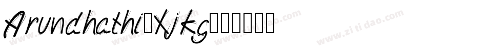Arundhathi-XjKg字体转换