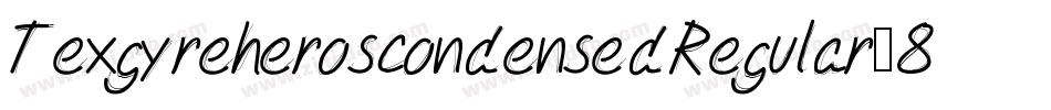 TexgyreheroscondensedRegular-87xJ字体转换