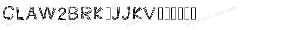Claw2Brk-jjKv字体转换