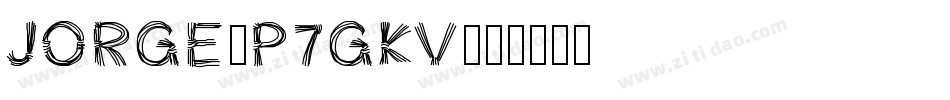 Jorge-p7gKv字体转换
