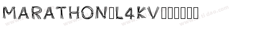 Marathon-l4KV字体转换