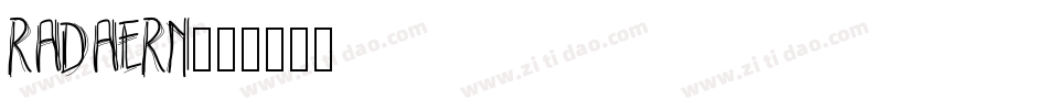 RADAERN字体转换