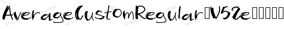 AverageCustomRegular-V52e字体转换