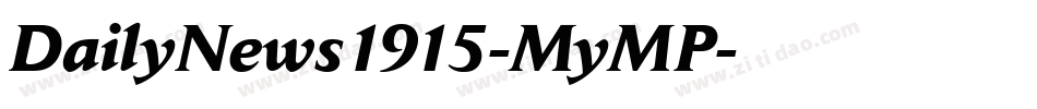 DailyNews1915-MyMP字体转换