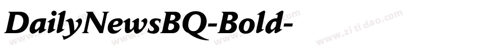 DailyNewsBQ-Bold字体转换