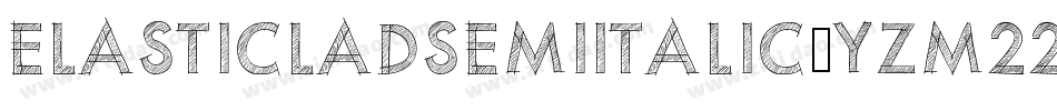 ElasticLadSemiItalic-YzM22字体转换