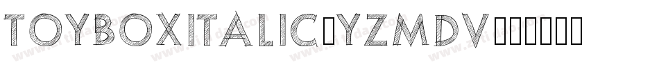 ToyboxItalic-YzMDv字体转换