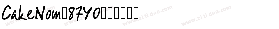 CakeNom-87Y0字体转换