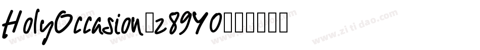 HolyOccasion-z89Y0字体转换