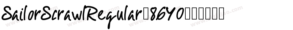 SailorScrawlRegular-86Y0字体转换