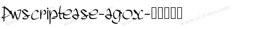 Pwscriptease-agox字体转换