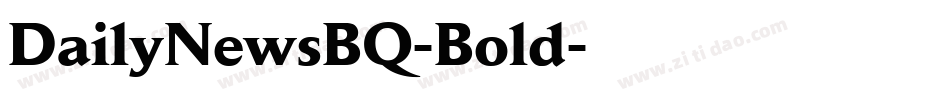 DailyNewsBQ-Bold字体转换