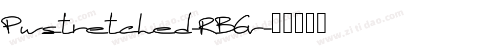 Pwstretched-RB6v字体转换