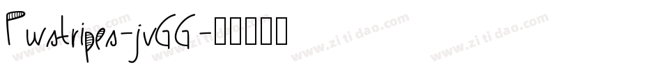 Pwstripes-jvGG字体转换