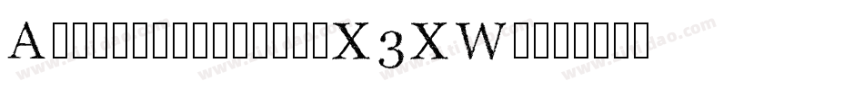 Alexandroupoli-X3XWo字体转换