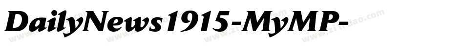 DailyNews1915-MyMP字体转换