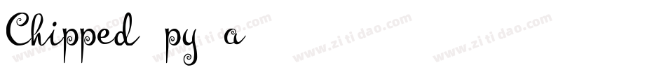 Chipped-py4a字体转换