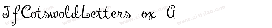 JfCotswoldLetters-ox4A字体转换